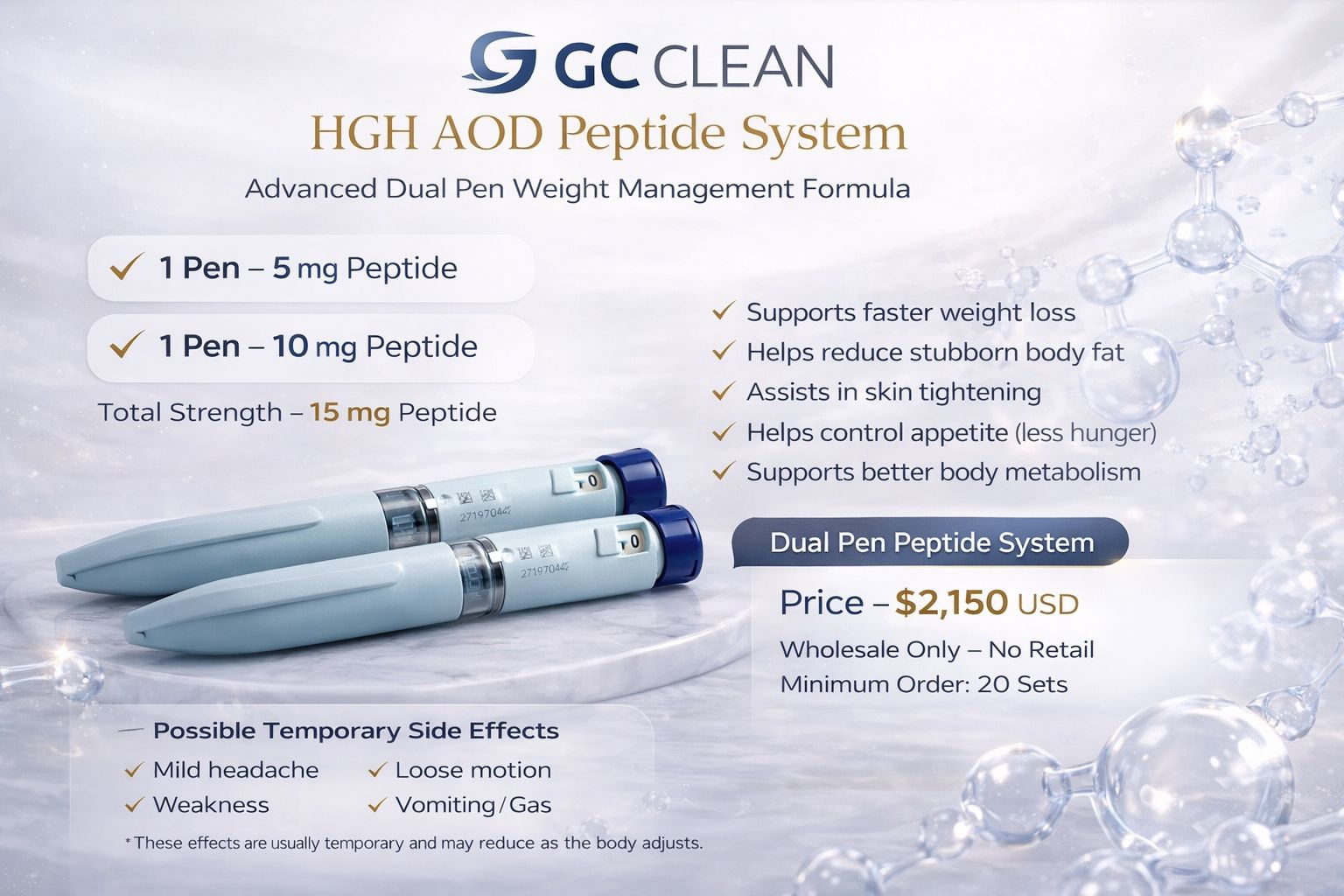 GC Clean HGH AOD Peptide System